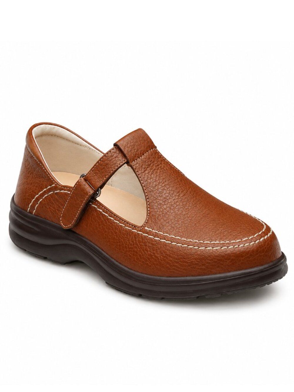 Dr. Comfort Lu Lu Mary Jane  Diabetic Shoe Size 7.5XW Chestnut